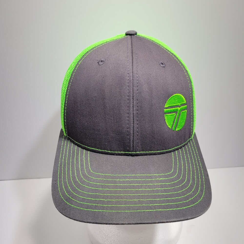 Richardson Hat Cap Snapback Black Green Trucker Mesh South Central Region Mens